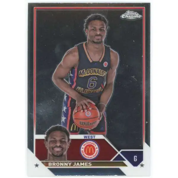 NBA 2023 Topps Chrome McDonald's All American Bronny James #68 [Rookie]