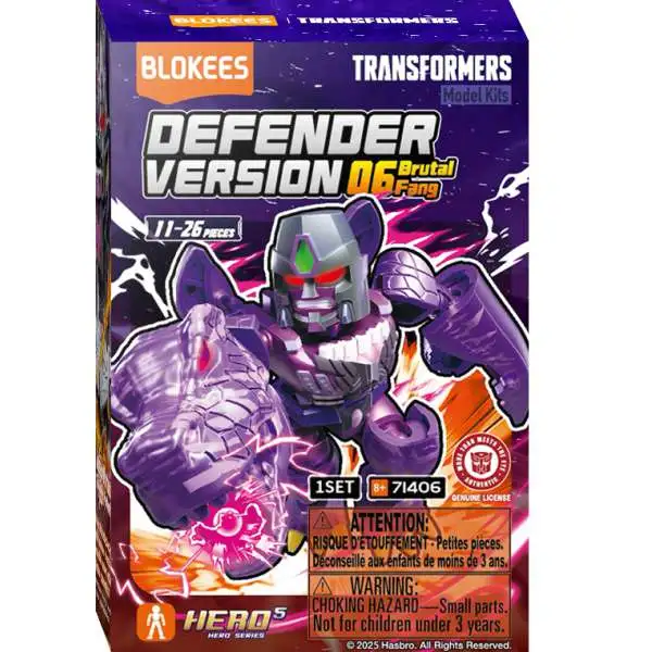 Transformers Galaxy Version Defender Wave 6 Brutal Fang Mystery Pack DV06 [1 RANDOM Figure]