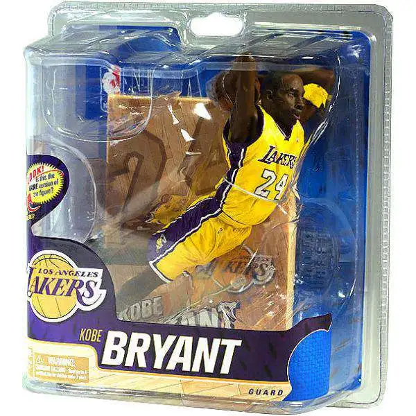 McFarlane Toys NBA Los Angeles Lakers Sports Picks Basketball Series 20 Kobe Bryant Action Figure [Yellow Jersey]