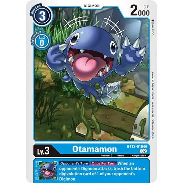 Digimon Trading Card Game Across Time Common Otamamon BT12-019