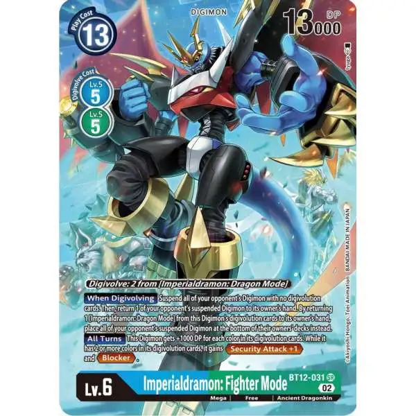 Digimon Trading Card Game Across Time Super Rare Imperialdramon: Fighter Mode BT12-031 [Alternate Art]