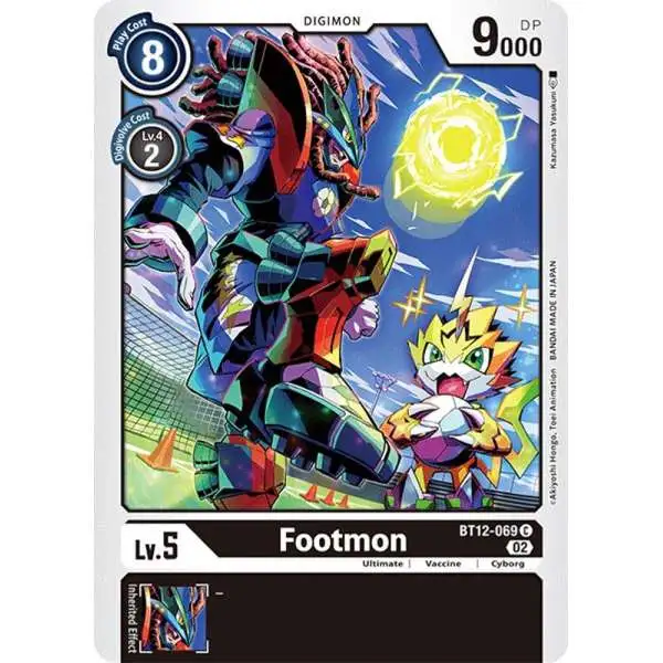 Digimon Trading Card Game Across Time Common Footmon BT12-069