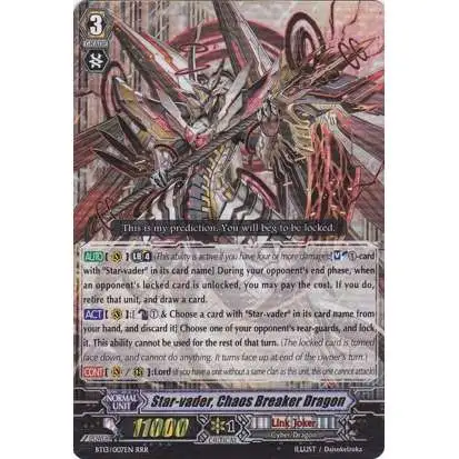 Cardfight Vanguard Catastrophic Outbreak Triple Rare Star-vader, Chaos Breaker Dragon BT13/007