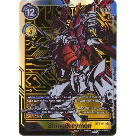 Digimon Trading Card Game Release Special Booster Super Rare ShineGreymon BT2-041 [Alternate Art]