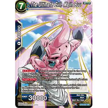 Dragon Ball Super Trading Card Game Cross Worlds Super Rare The Ultimate Evil, Majin Buu BT3-047