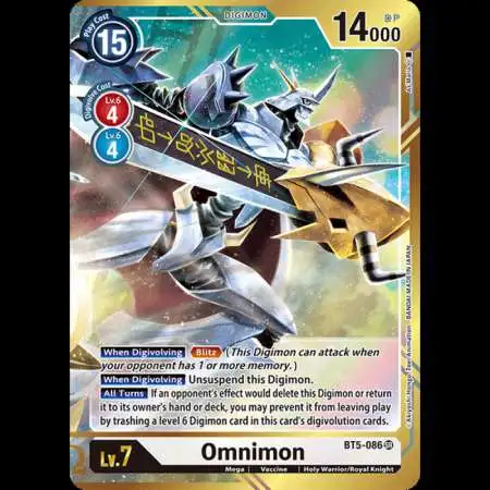 Digimon Trading Card Game Battle of Omni Super Rare Omnimon BT5-086 [Alternate Art - As'Maria]