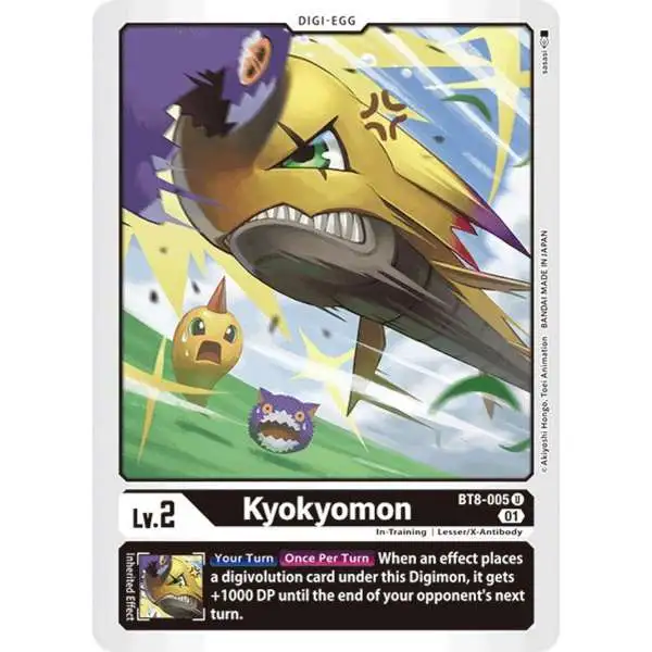 Digimon New Awakening Uncommon Kyokyomon BT8-005