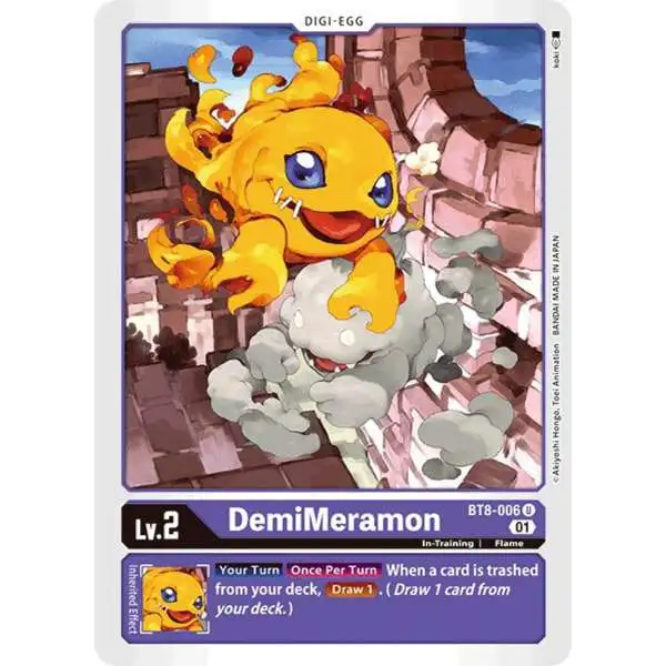 Digimon New Awakening Uncommon DemiMeramon BT8-006