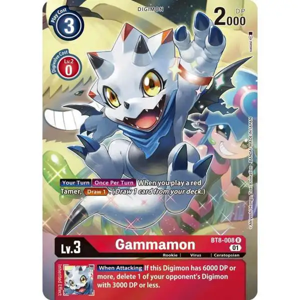 Digimon New Awakening Rare Gammamon BT8-008 [Alternate Art]