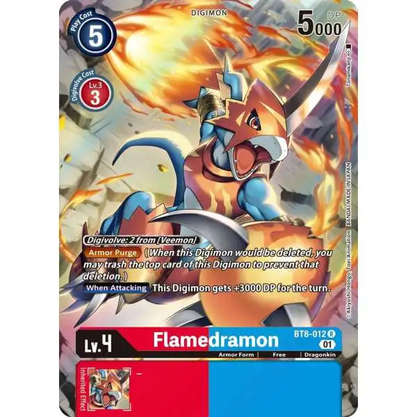 Digimon New Awakening Rare Flamedramon BT8-012 [Alternate Art]