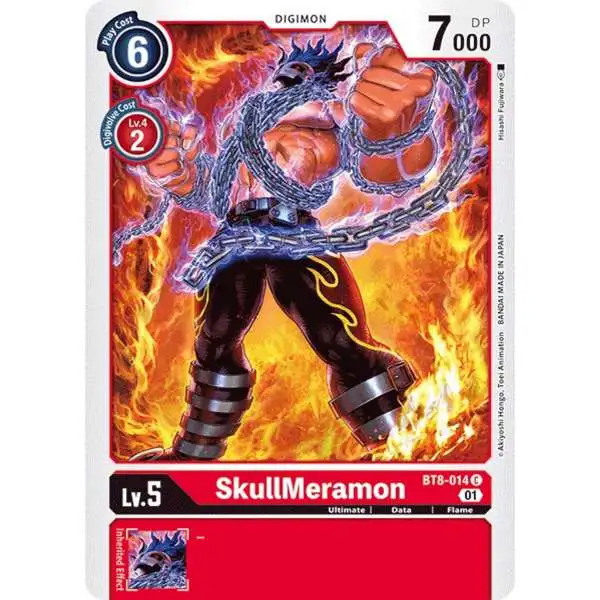 Digimon New Awakening Common SkullMeramon BT8-014
