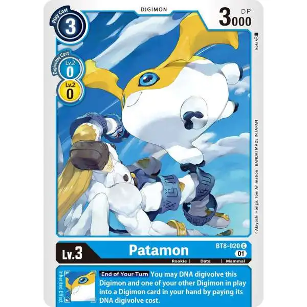 Digimon New Awakening Common Patamon BT8-020