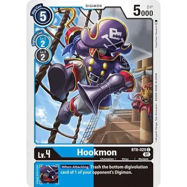 Digimon New Awakening Common Hookmon BT8-025