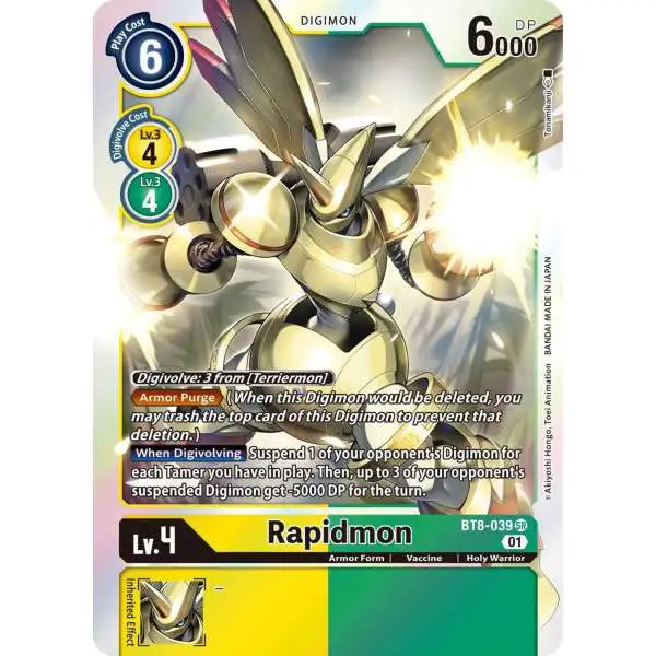 Digimon New Awakening Super Rare Rapidmon BT8-039