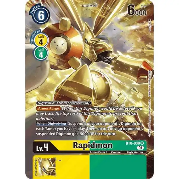 Digimon New Awakening Super Rare Rapidmon BT8-039 [Alternate Art]