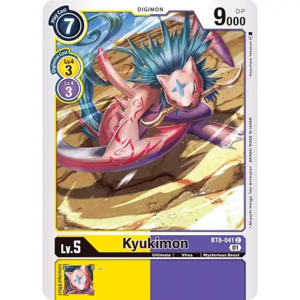 Digimon New Awakening Common Kyukimon BT8-041