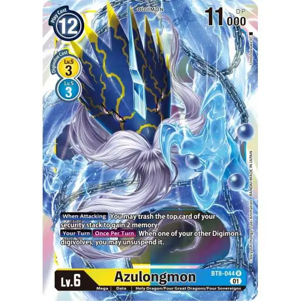 Digimon New Awakening Rare Azulongmon BT8-044