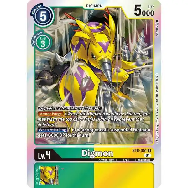 Digimon New Awakening Rare Digmon BT8-051