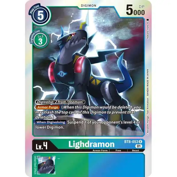 Digimon New Awakening Rare Lighdramon BT8-053