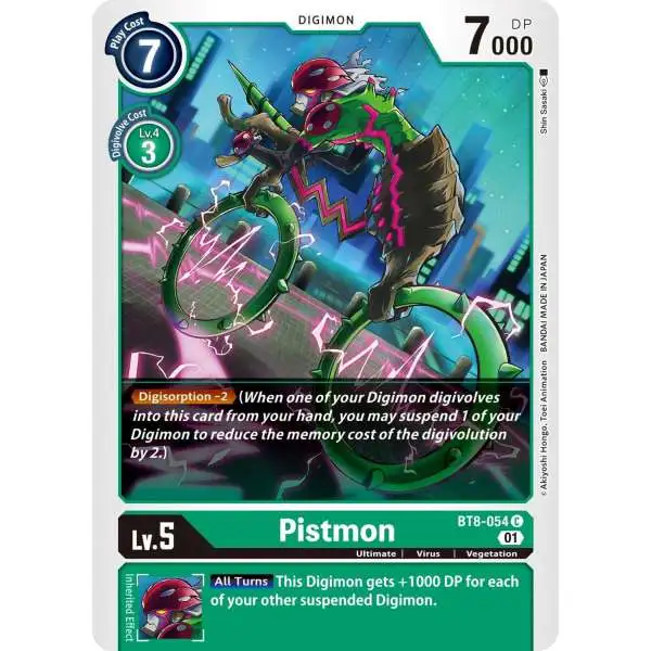 Digimon New Awakening Common Pistmon BT8-054