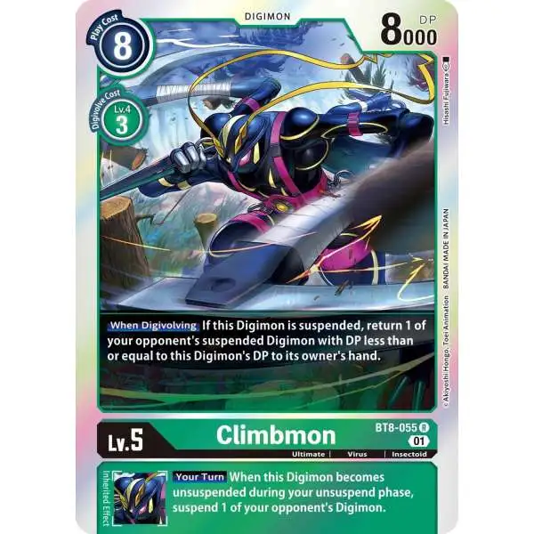 Digimon New Awakening Rare Climbmon BT8-055