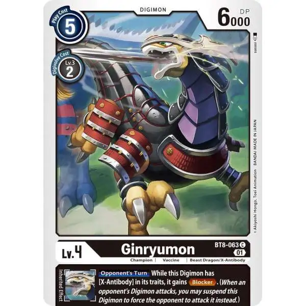 Digimon New Awakening Common Ginryumon BT8-063