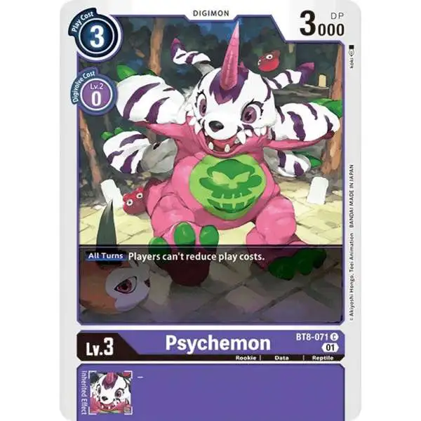 Digimon Trading Card Game New Awakening Common Psychemon BT8-071