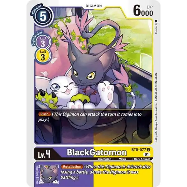 Digimon New Awakening Uncommon BlackGatomon BT8-077
