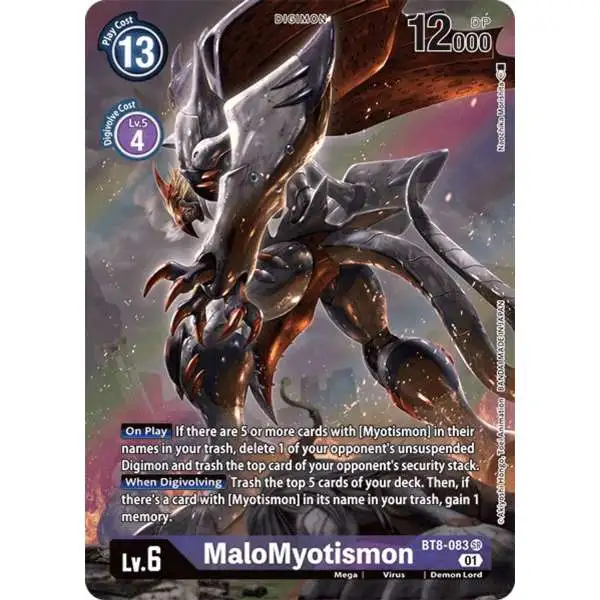 Digimon New Awakening Super Rare MaloMyotismon BT8-083 [Alternate Art]