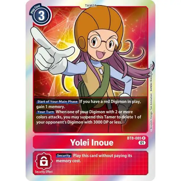 Digimon New Awakening Rare Yolei Inoue BT8-085