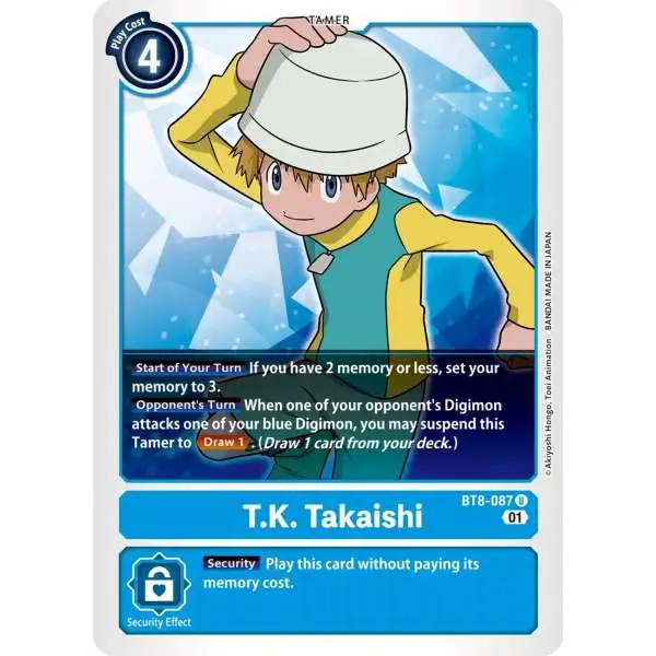 Digimon New Awakening Uncommon T.K. Takaishi BT8-087