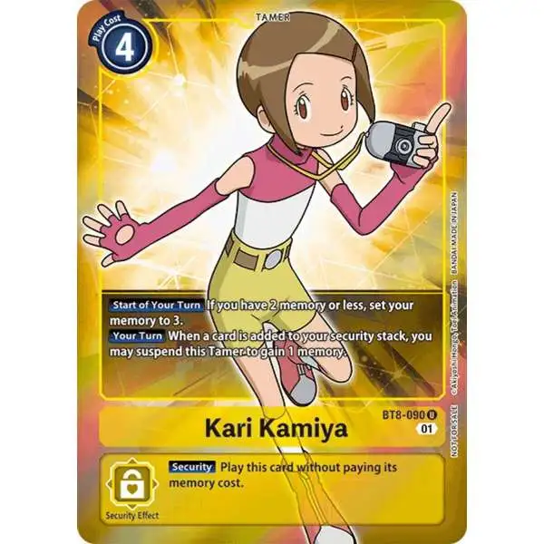 Digimon New Awakening Uncommon Kari Kamiya BT8-090 [Box Topper]