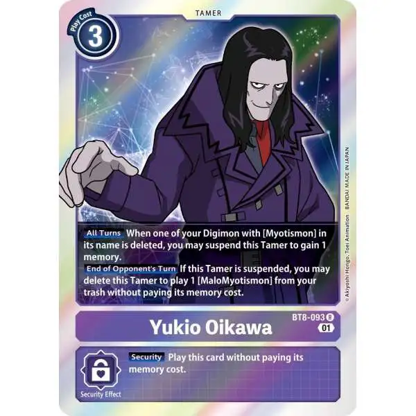 Digimon New Awakening Rare Yukio Oikawa BT8-093