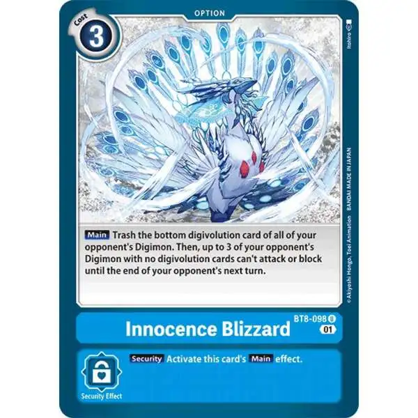 Digimon New Awakening Uncommon Innocence Blizzard BT8-098