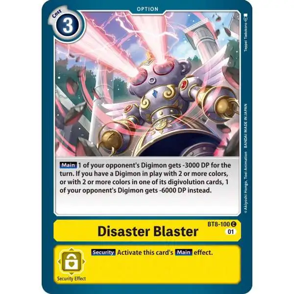 Digimon New Awakening Common Disaster Blaster BT8-100