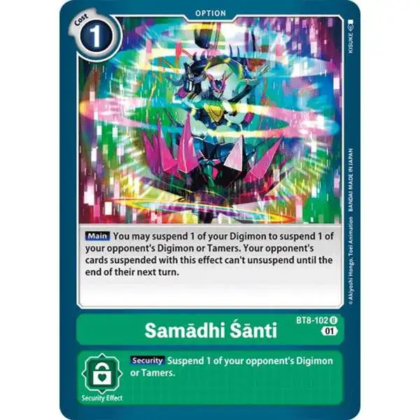 Digimon New Awakening Uncommon Samadhi Santi BT8-102