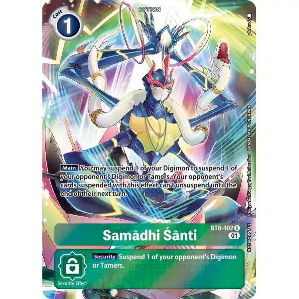 Digimon New Awakening Uncommon Samadhi Santi BT8-102 [Summer 2022 Dash Pack]