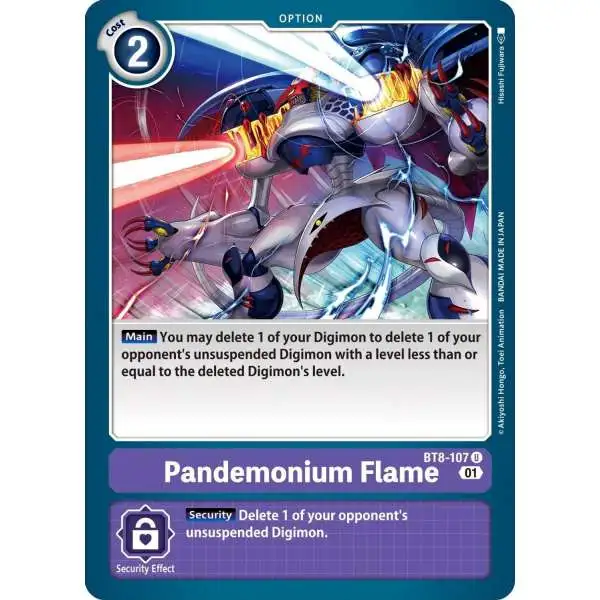 Digimon New Awakening Uncommon Pandemonium Flame BT8-107
