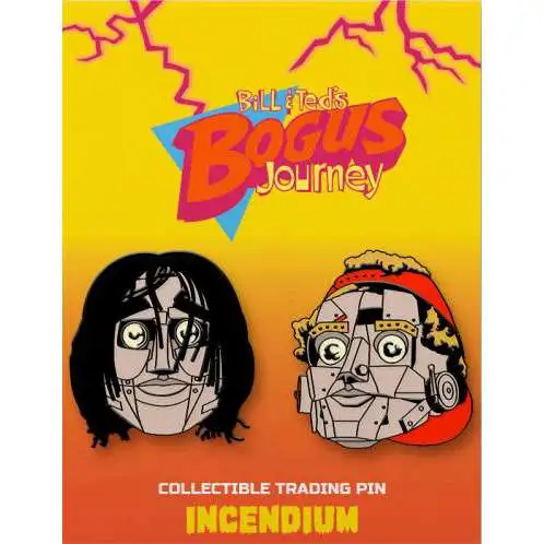 Bill & Ted's Bogus Journey Robot Bill & Ted 2-Inch Set of 2 Lapel Pins