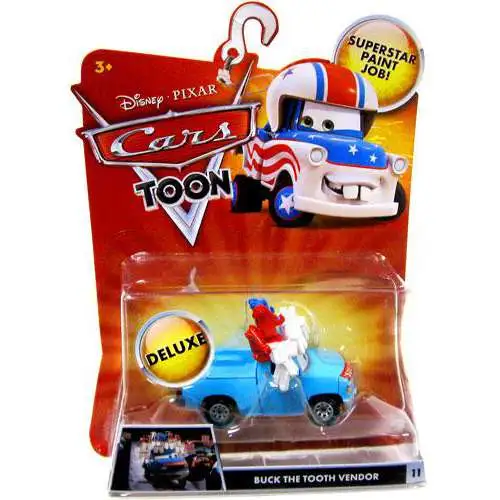 Disney / Pixar Cars Cars Toon Deluxe Oversized Buck the Tooth Vendor Diecast Car