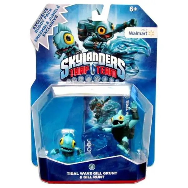 Skylanders Trap Team Tidal Wave Gill Grunt & Gill Runt Exclusive Figure 2-Pack