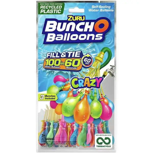 Bunch O Balloons Crazy 100-Pack [Recycled Plastic!]