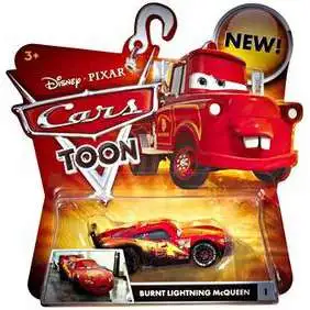Disney / Pixar Cars Cars Toon Main Series Burnt Lightning McQueen Diecast Car #1