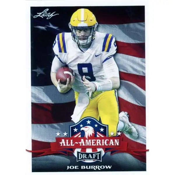 NFL 2020 Leaf Draft Joe Burrow #61 [All-American Rookie]