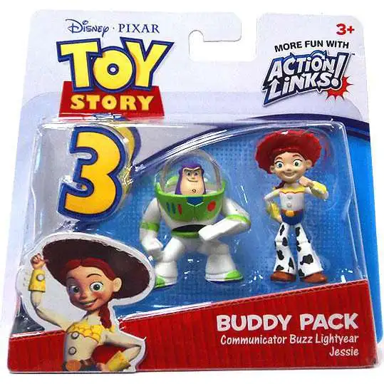 Toy Story 3 Action Links Buddy Pack Communicator Buzz Lightyear & Jessie Mini Figure 2-Pack
