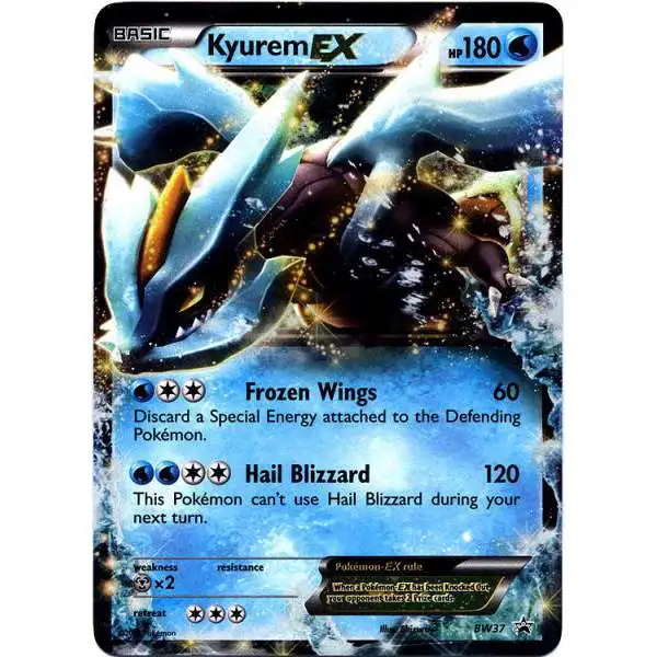 Pokemon Black & White Promo Ultra Rare Kyurem EX BW37 [Damage]