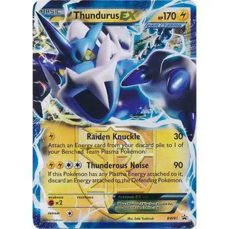 Pokemon Black & White Promo Ultra Rare Thundurus EX BW81 [Lightly Played]