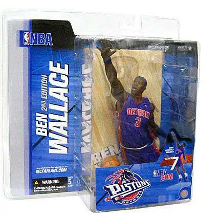 McFarlane Toys NBA Detroit Pistons Sports Basketball Series 7 Ben Wallace Action Figure [Blue Jersey Corn Row Variant]