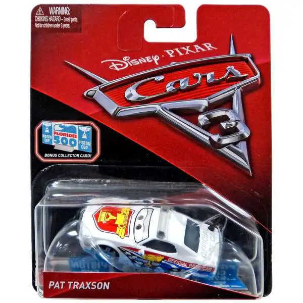 Disney / Pixar Cars Cars 3 Pat Traxson Diecast Car [Bonus Collector Card]