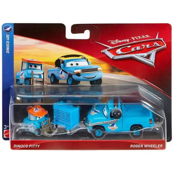 Disney / Pixar Cars Cars 3 Dinoco 400 Dinoco Pitty & Roger Wheeler Diecast 2-Pack